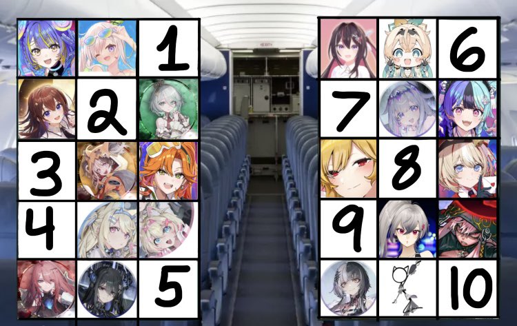 holoskies_'s tweet photo. With the debut of Asobi Mawaritai
Gonna do this trend thingy

You are to pick a seat for a 10 hour flight, where are you sitting? https://t.co/opIx8TKiLR