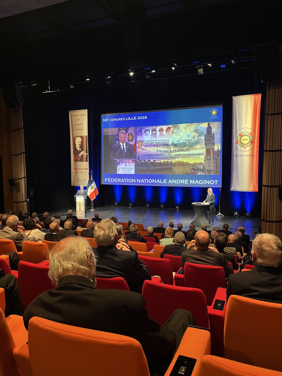 Chattancourt's tweet photo. La Tranchée de Chattancourt / GR 67 a eu le plaisir de participer au 92ᵉ Congrès national de la Fédération Nationale André Maginot, organisé à #Lille.

🇫🇷 La mémoire se transmet, elle se partage et elle se fait vivre. #FNAM #Mémoire #DevoirDeMémoire #Chattancourt https://t.co/u2LdD3InZd