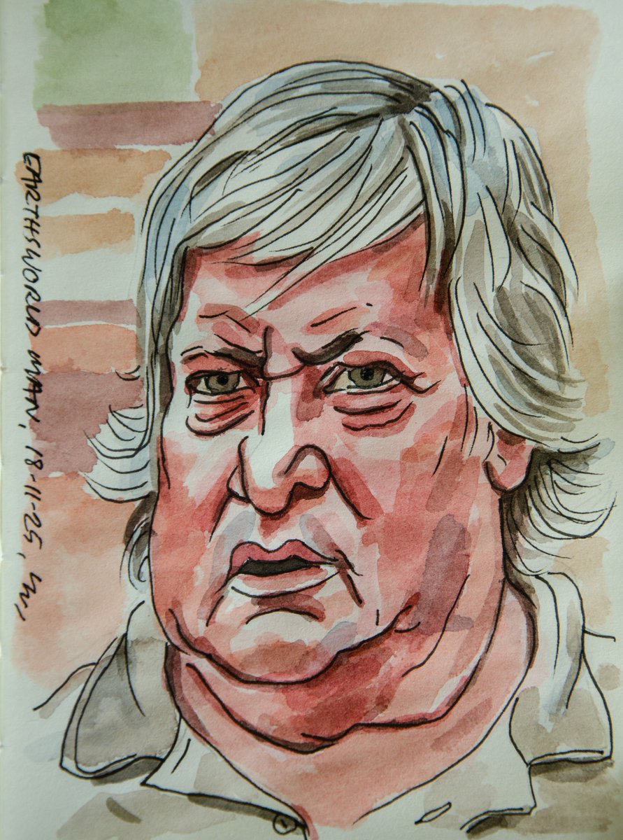 MitziePetr0k's tweet photo. Two drawings today, with thanks to @earthsworld for the reference. The pen sketch took four minutes; the watercolour took about an hour. https://t.co/lvRB9ceiGT