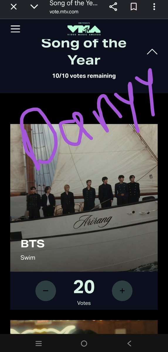 BTSXF1_7's tweet photo. Recuerden que hoy también es el último día de votación en los VMA's y tenemos votos dobles todo el día 

BTS ON VMA FINAL DAY  

I vote for #ARIASBTS at the 2026 ARIA Music Awards.3 https://t.co/YimaotU9gE