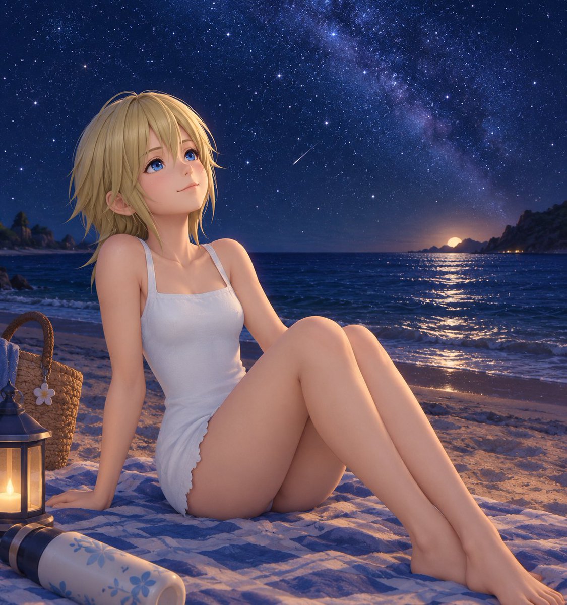 Patri_MV13's tweet photo. Naminé - Summer edition - cielo estrellado  
#namine #kingdomhearts https://t.co/aDoiwsqmMH