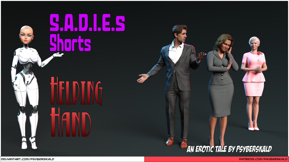 PsyberSkald's tweet photo. Just released my latest S.A.D.I.E.s Shorts: a little story called "Helping Hand". A couple is finding it hard to find time for each other... so they try a little help, with some unintended consequences... https://t.co/gk1XIPrnFM