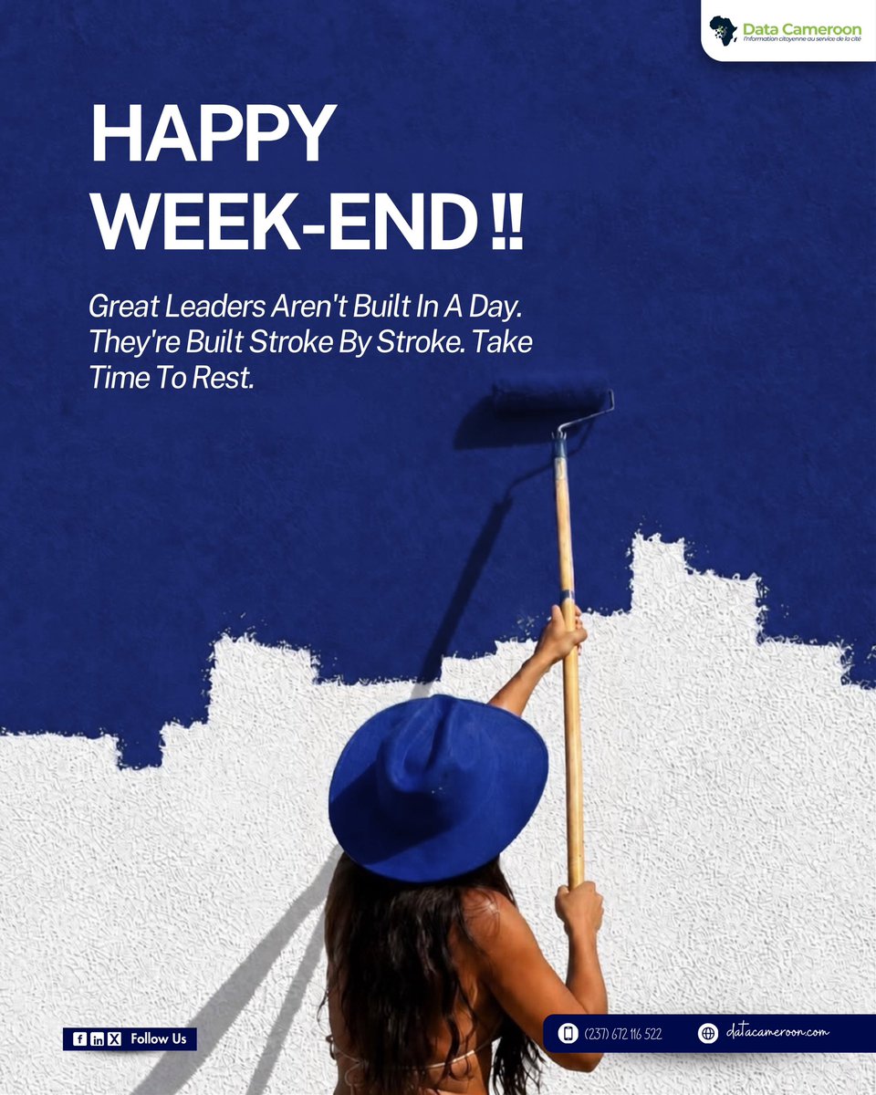 cameroon_data's tweet photo. Pause bien méritée.

Prenez soin de vous et profitez de chaque instant. 

Bon week-end.✨ https://t.co/p7zke27M6Z