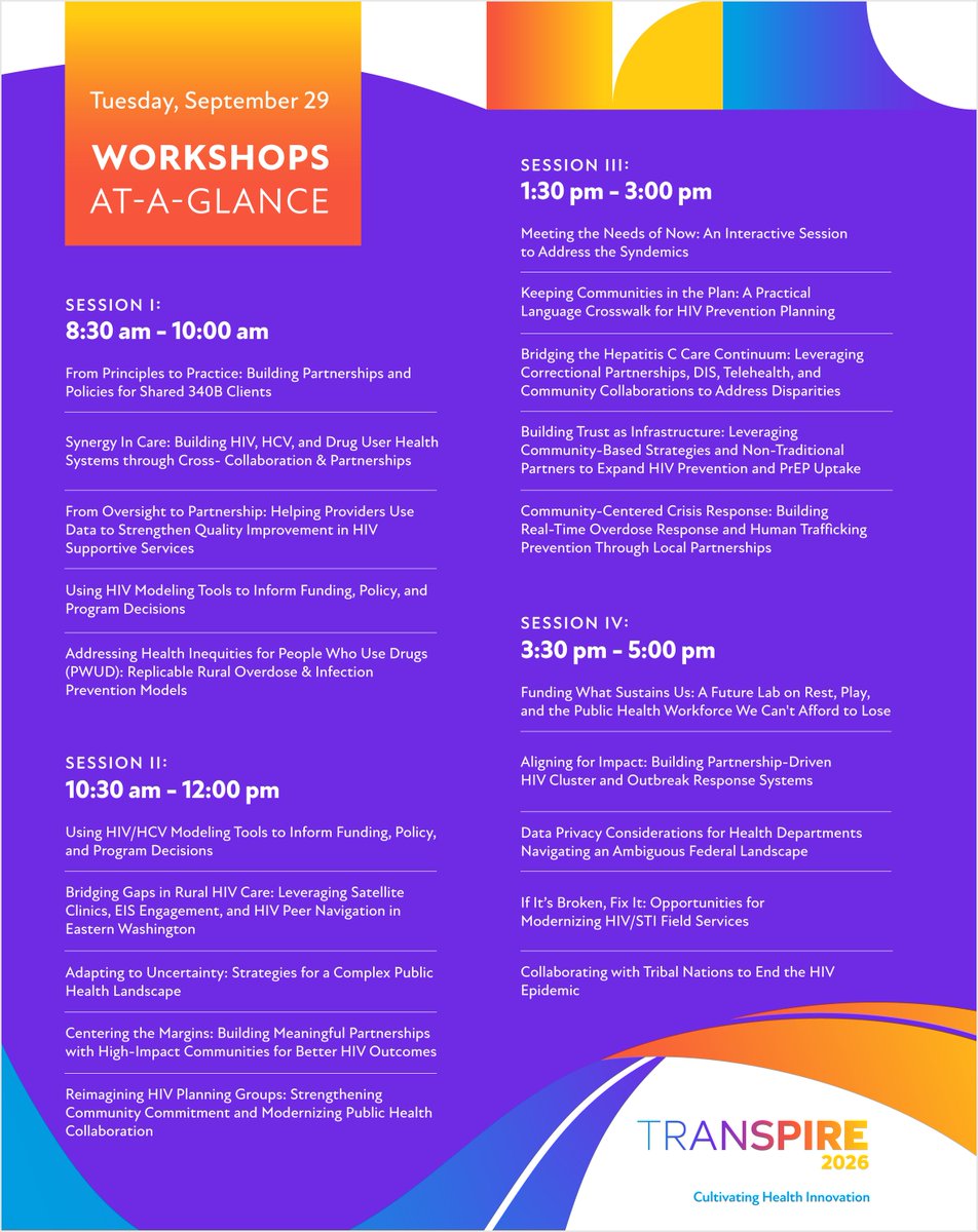 NASTAD's tweet photo. TRANSPIRE is almost here! So excited for all of the amazing sessions, workshops, and sandboxes. To learn more about TRANSPIRE, visit: https://t.co/r3ef4eIx34 https://t.co/nTsktFGa4V