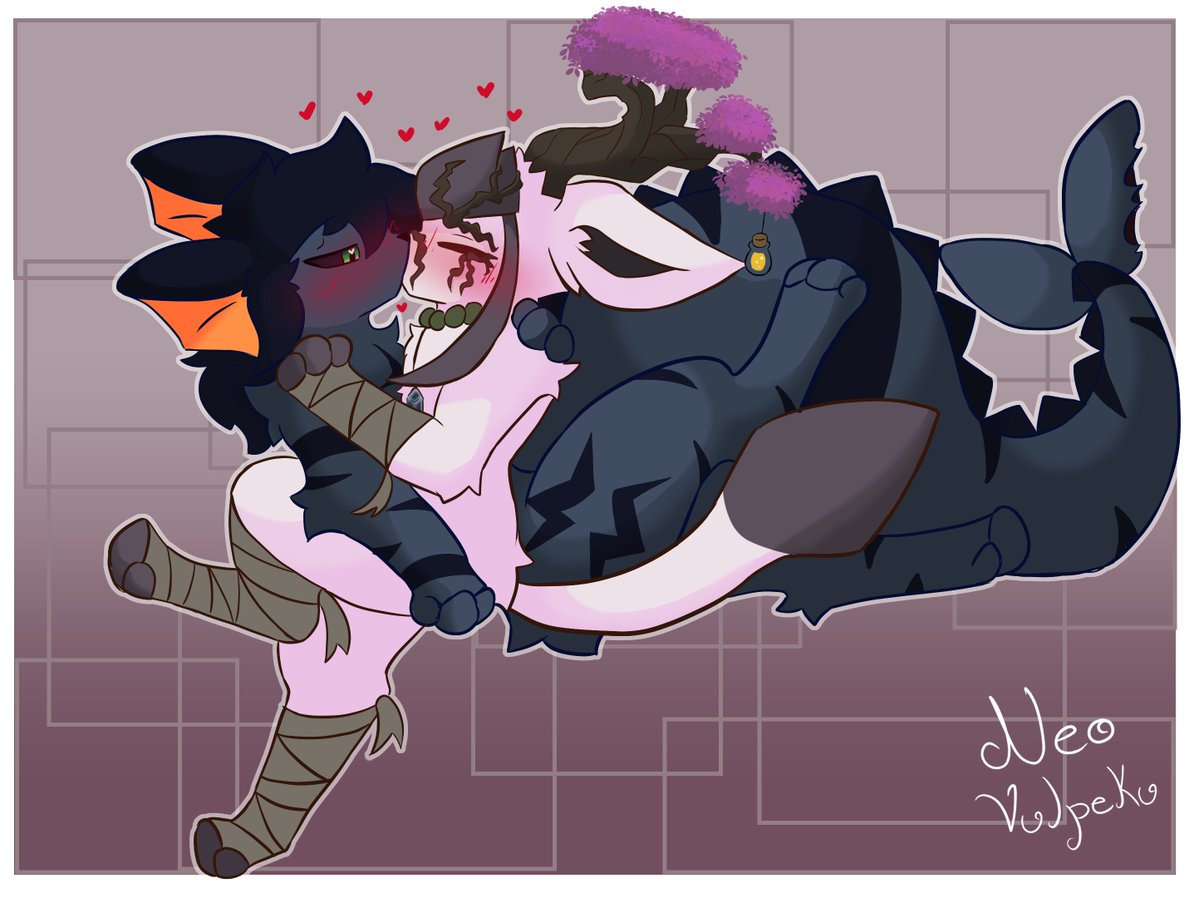 NeoVulpeku's tweet photo. Cute commission for @Legacy_Fox ft his partner @Yolimz for his bday! nwn

#eeveelution #Pokemonartㅤ https://t.co/aDa7Ca22Lg