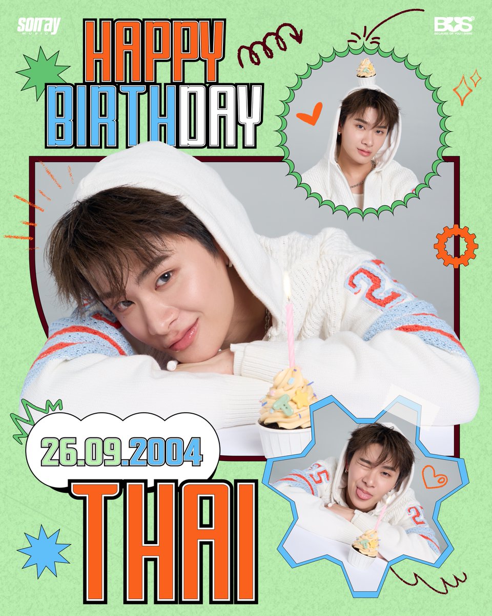 sonraymusic's tweet photo. Happy Birthday to @thaichayanon 🎂

ขอให้มีแต่รอยยิ้ม และความสุขในทุกวัน เป็นที่รักของทุกคนแบบนี้ไปนาน ๆ นะครับ 💘

#HappyTHAIchayanonDay  
#THAIchayanon
#BUSbecauseofyouishine https://t.co/lV3sTF8tYG