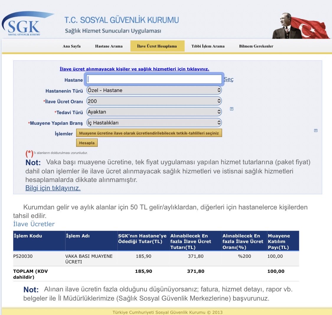 FatihKocak_34's tweet photo. 📌 SGK’nın İlave Ücret Hesaplama ekranı ne işe yarar?

Özel hastanede ödediğiniz farkın tavanını, SGK’nın kendi sisteminden kontrol edebilirsiniz:

https://t.co/hD7z0b3O6j

👉 Bu ekran şunu gösterir: 

🔹 SGK’nın o işlem için hastaneye ödediği SUT bedeli
🔹 Bu bedelin üzerine alınabilecek en fazla ilave ücret
🔹 Ayrı olarak tahsil edilen muayene katılım payı

Örnek olarak paylaştığım ekranda:

🔺SGK ödemesi: 185,90 TL
🔺Alınabilecek en fazla ilave ücret: 371,80 TL (%200)
🔺Muayene katılım payı: 100 TL

Ne anlama gelir?

5510 sayılı Kanun m. 73 ve SUT uyarınca, SGK ile sözleşmeli özel hastane, kural olarak SUT’ta belirlenen işlem bedelinin iki katına kadar ilave ücret alabilir. 

Yani tavan, hastanenin kendi liste fiyatı değil, SGK’nın o işlem için öngördüğü bedeldir.

Ekranın göstermediği / hesaba katmadığı hususlar (SGK’nın kendi uyarısı): 

🔺Paket fiyata dahil işlemler
🔺İlave ücret alınamayacak hizmetler (acil, yoğun bakım, yenidoğan YBÜ, yanık, organ-doku-kök hücre nakli, diyaliz, belirli kanser tedavileri vb.)
🔺İstisnai sağlık hizmetlerinde farklı tavan uygulanabilmesi
🔺Hastanenin fiilen uyguladığı oranın %200’den düşük olabilmesi
Bu nedenle ekran “bu kadar ödemek zorundasınız” demez. “Bu kadarından fazlası ilave ücret olarak talep edilemez” der.

Pratik kullanım:

1️⃣Faturayı / işlem dökümünü alın.

2️⃣Aynı branş ve işlemi bu ekrandan seçin.

3️⃣Ödediğiniz ilave ücret, ekrandaki tavanı aşıyorsa yazılı olarak hastaneye; sonuç alınmazsa SGK İl Müdürlüğü / Sağlık Sosyal Güvenlik Merkezi veya Tüketici Hakem Heyeti’ne başvurun.

Ekran, e-Devlet Tedavi Bilgileri Sorgulamanın yerine geçmez. Biri tavanı gösterir, diğeri (düşerse) SGK’ya bildirilen tutarı gösterir. İkisine birlikte bakılır.

#Tüketici #ÖzelHastane #SGK #BilinçliTüketici