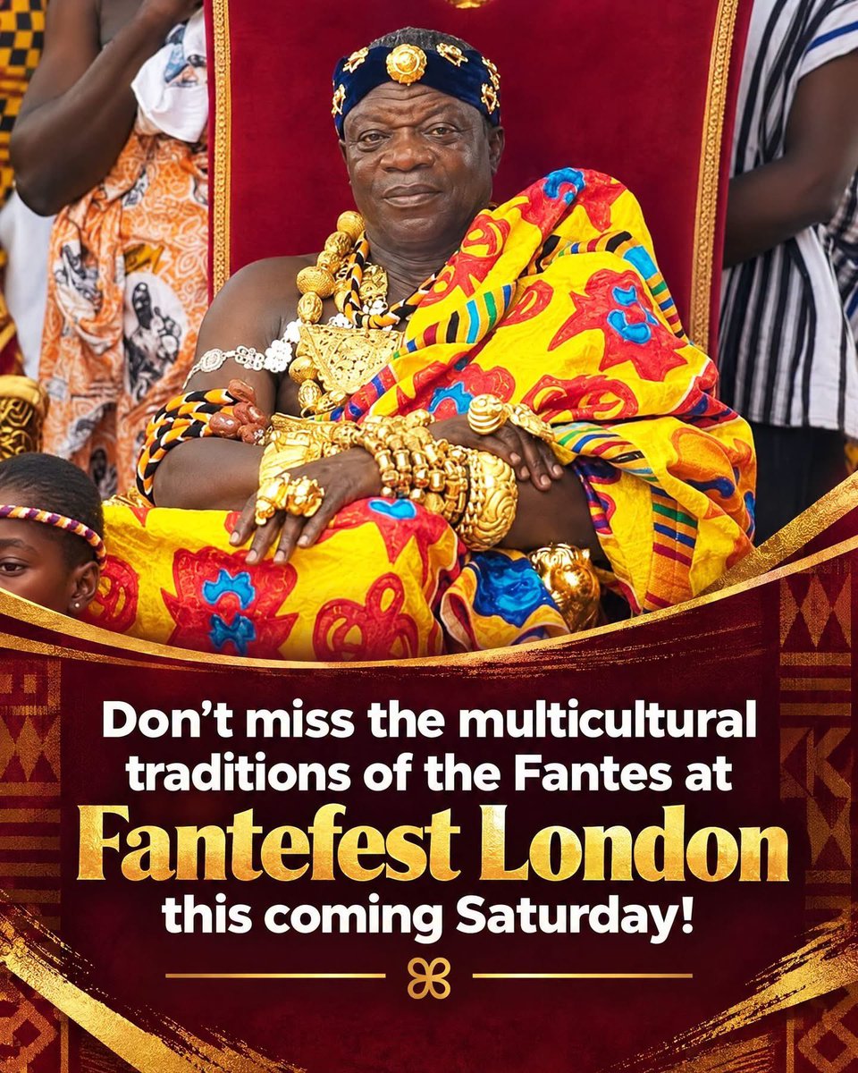 OdehyeKojoOne's tweet photo. FANTEFEST 2026 expanding the glory of Mfantseman 
Showing the world Fantes really the boss.
calm, the elites, the Saviors, the genius and the extraordinary people. 
The name is F.A.N.T.S.E 
#LondonGhanaianCommunity #AfricanEventsLondon #SouthLondonEvents #FanteCommunity Fantefest https://t.co/VAljjQ1UY2