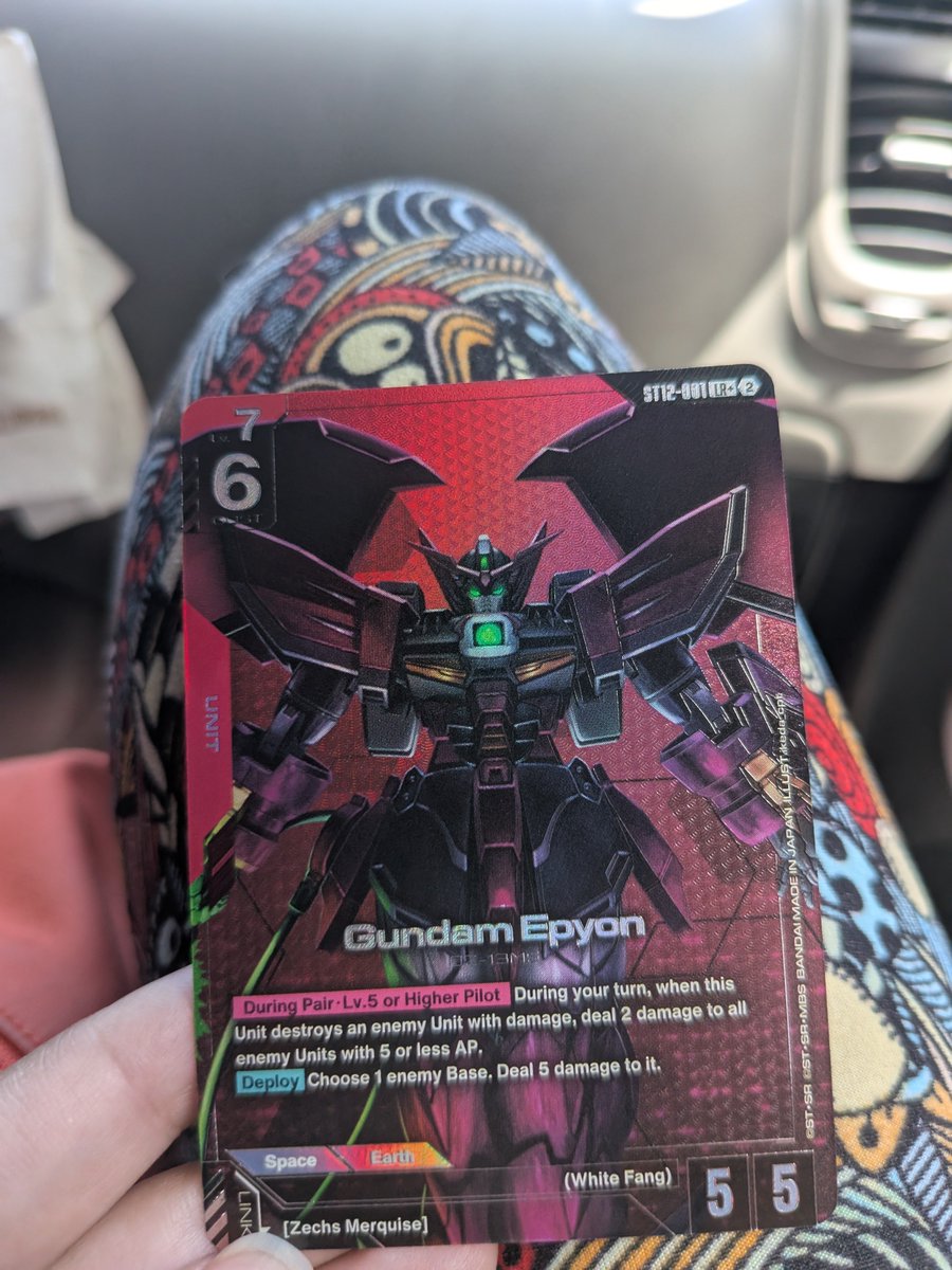 UniVercil's tweet photo. The passenger princess pulls from the fiancee today #gundamtcg https://t.co/Mcg6qlAYg9