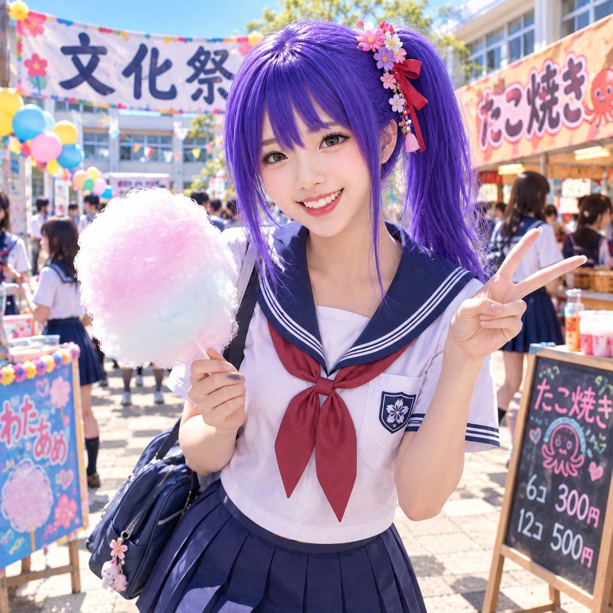 aichan_room01's tweet photo. #AIいきなりポニテかよー祭

🌟メインテーマ『ポニーテール』

4日目ありがとうございました😌
いよいよ最終日です☺️

⚠️1投稿に付きイラスト1枚or動画1本厳守！

最終日は全会場で2ポストまで可。
色は「フリー」です🤗

こちらがアイ部屋受付会場です🌈

幹事は以下の4名です
・エマ島としこさん(@emajimatoshiko)
・アイちゃんの部屋(@aichan_room01)
・一條プロダクションさん(@AIDream_Project)
・みろくさん(@Me_Rock369)

センシティブなイラスト、水着や2次創作、その他版権モノは禁止です⚠️
その他ルールは各幹事が投稿するイベントポストを参照して下さい。

全日程は次の通り

9/22（火)  アイちゃん「紫💜」みろくさん「赤❤️」

9/23（水）としこさん「黒🖤」、みろくさん「黄💛」

9/24（木）アイちゃん「緑💚」、一條さん「青💙」

9/25（金）としこさん「白🤍」、一條さん「茶🤎」
9/26（土）　全員参戦、色はフリー

※一條プロダクションさんのところが変更になっています⚠️
担当幹事が毎日、受付ポストを投稿します

今夜、日付変わりましたら企画スタートとなります‼️

📝企画概要📝
①期間：9/22（火）0:00～9/26（土）23:59

②ハッシュタグ：#AIいきなりポニテかよー祭（☜固定・コピペ推奨）
※このタグをつけてご応募ください（本文の冒頭・前半に）
※タグは計2個まで（固定タグ+1まで）推奨です

③受付ポスト引用でもコメントでも通常投稿でも結構です
※火曜日～金曜日まで1会場につき各日1ポスト受付😉💫
※最終日の土曜日のみ1会場につき2ポスト受付😉💫
※1ポストにつき作品は1枚(or 動画なら1本)でお願いします

④内容：ポニーテールに因んだAIart（動画・イラスト）を募集します
※リアル系・アニメ系などなんでもOK👌
※今回は日替わりサブテーマ設けます(サブテーマの反映は任意)
※水着・下着その他センシティブなものは受付ません
※ 版権・二次創作NG（オリジナルキャラでお願いします）

⑤応募作品には、RPコメ👍を、可能な範囲でまわらせていただきます
※アクションが遅くなる場合がありますのでご了承ください
※すべての作品へのコメ返しは応募数によってできないこともありますのでご了承ください

⑥ほかの人の作品で素敵だなと思われたら、ぜひコメントしてあげてください🌾

皆さんの参加お待ちしています(≧▽≦)