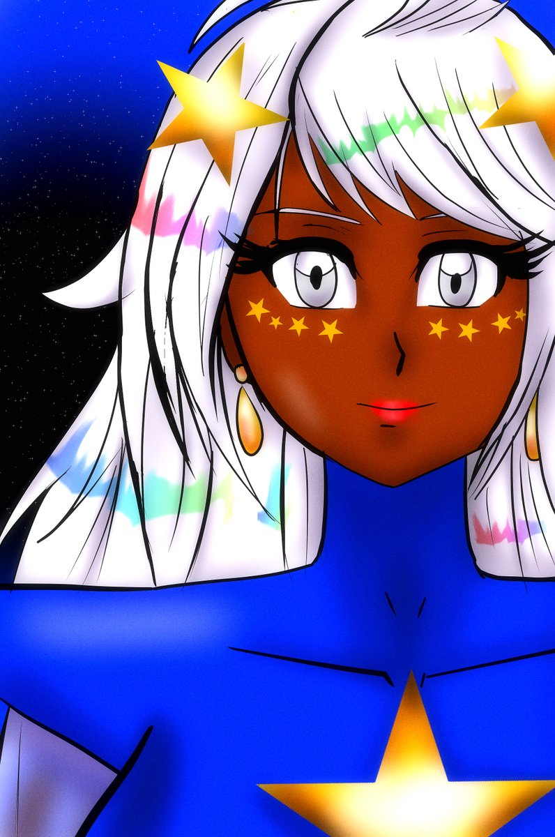 PrimeStarManga's tweet photo. Just finished drawing the remake portrait of Starlette just now. #artmoots #originalcharacter #animeart https://t.co/AraOcIVDMx