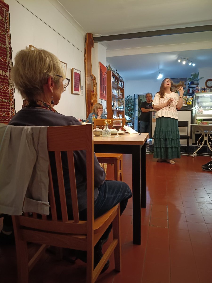 AlisonClayburn's tweet photo. Rotherhithe Voices @CafeDeliFelice tonight! Next one FridayvNiv 20th. @WorgInfo @SE16_Happiness @AlbionSalter @se16albion @OldFriendsSPark @IRotherhithe @AnnSe16 @se16 https://t.co/RCgyUyEM77