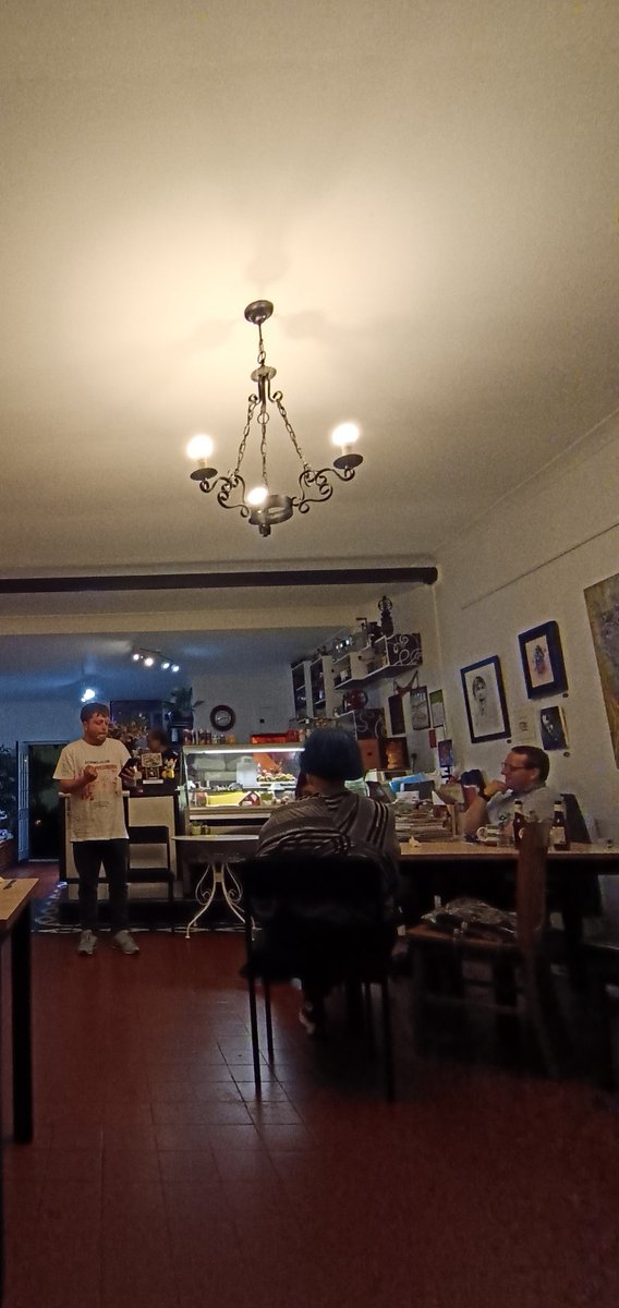 AlisonClayburn's tweet photo. Rotherhithe Voices @CafeDeliFelice tonight! Next one FridayvNiv 20th. @WorgInfo @SE16_Happiness @AlbionSalter @se16albion @OldFriendsSPark @IRotherhithe @AnnSe16 @se16 https://t.co/RCgyUyEM77