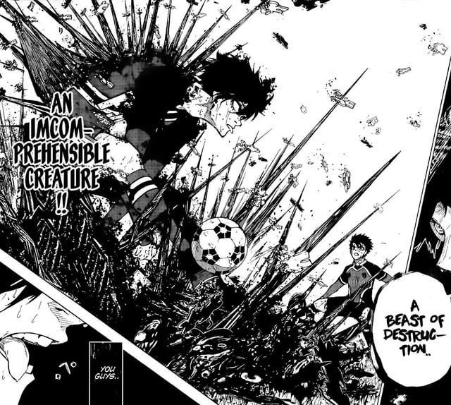 luthh88's tweet photo. It’s incredible that a soccer manga has panels worthy of a shonen. Simply incredible

#bluelock #bllk https://t.co/ol2UZmmbUW