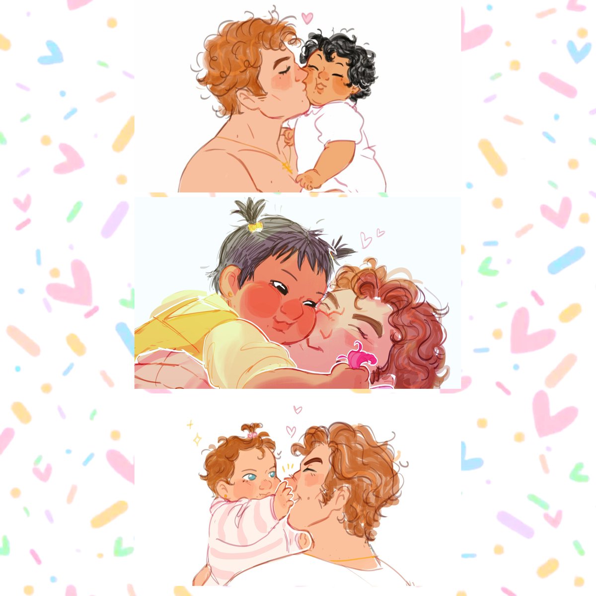 merrikatydid's tweet photo. happy national daughters day to these three! 💜💛🩷 https://t.co/O48CAqxLTq
