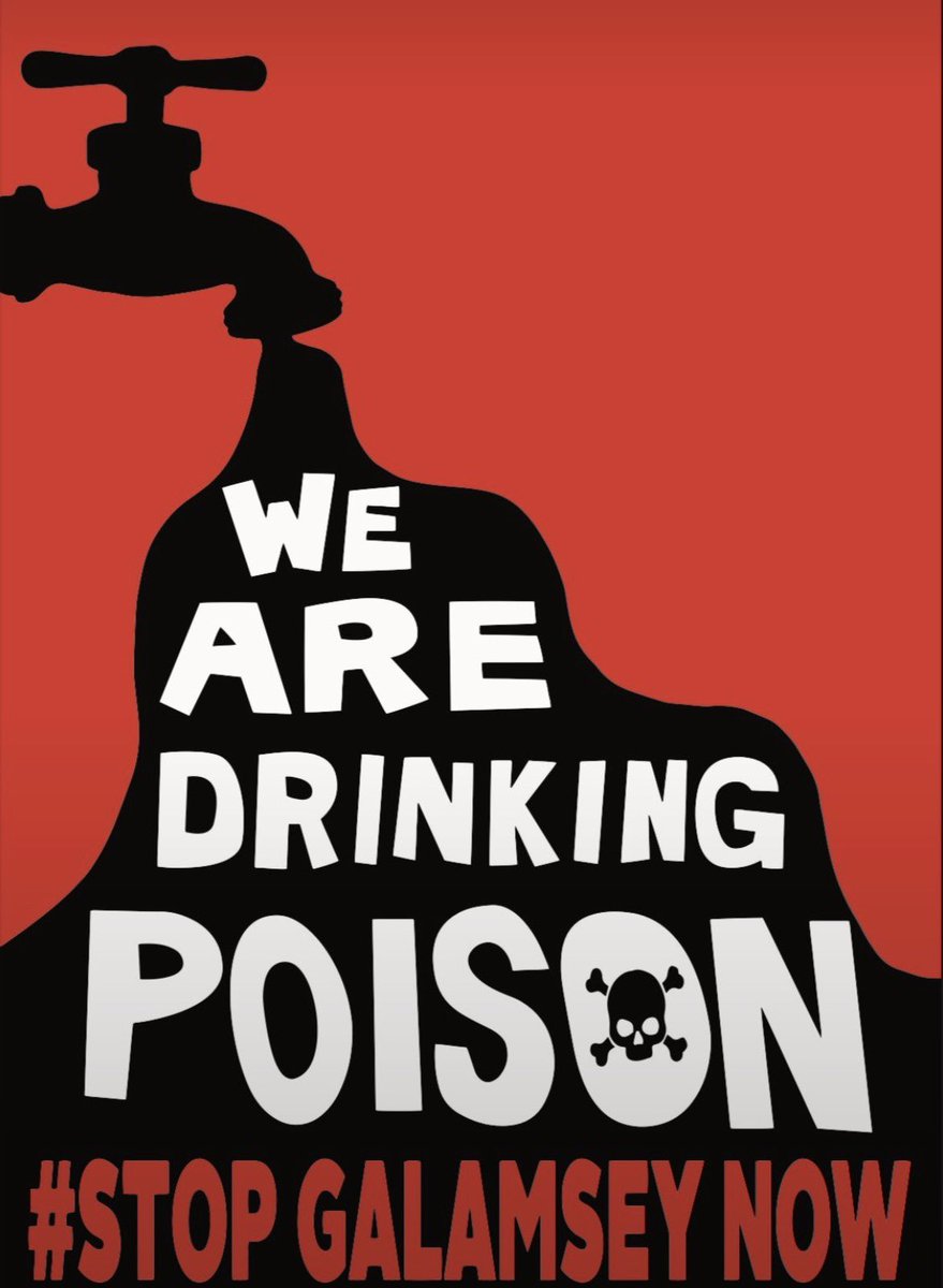 Bobthebuil19383's tweet photo. We are drinking poison #StopGalamseyNow https://t.co/yGmzhVgWUA