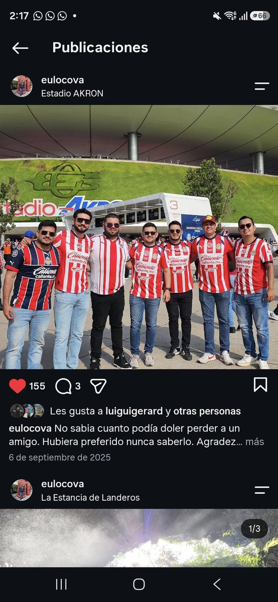 eulocovaa's tweet photo. @Chivas @EstadioAKRON La última vez que estuvimos juntos con mi amigo en vida. https://t.co/mMlcA2b9Wk