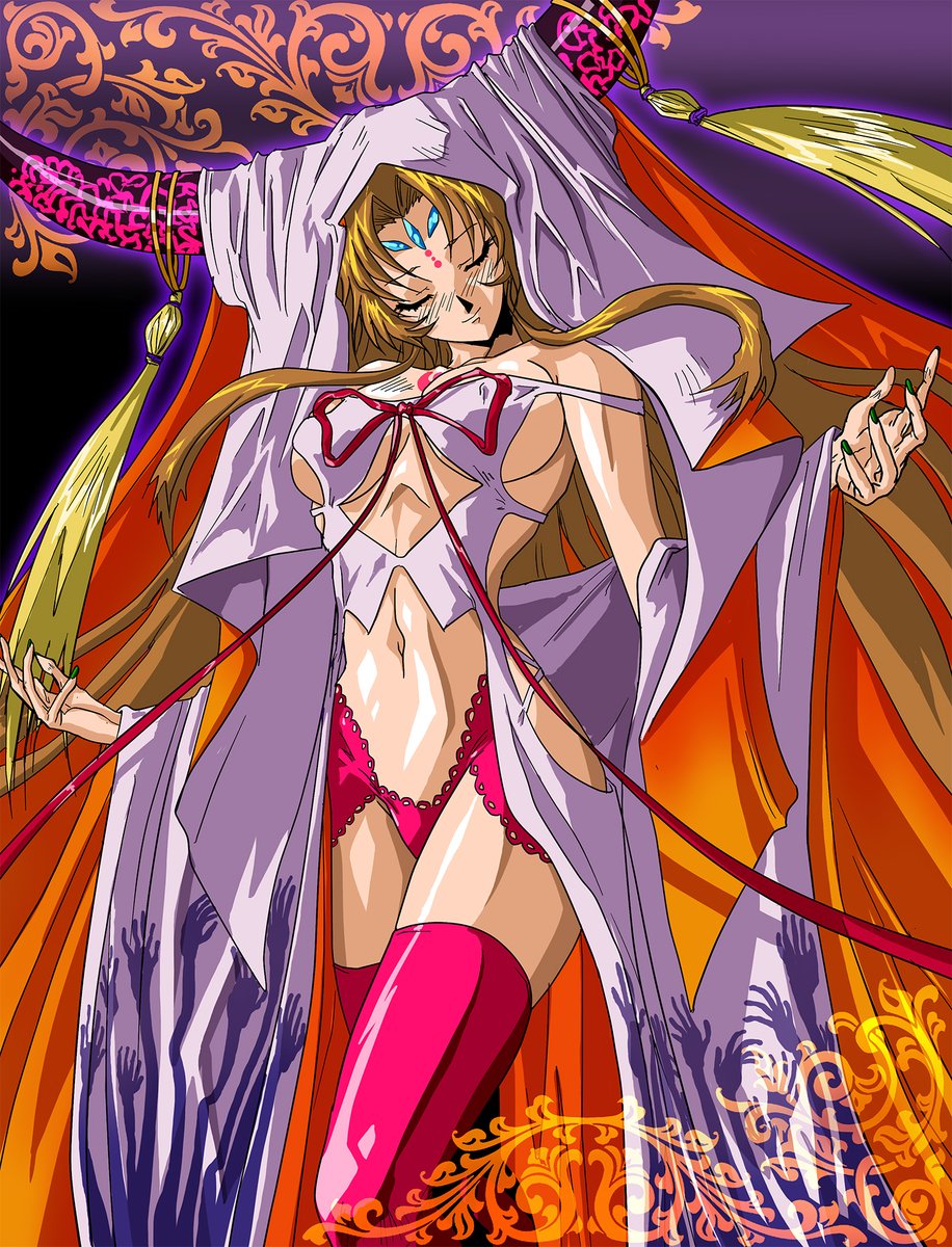 InfinityArk's tweet photo. It's #repost day and the spooky month is just about upon us!  Here's Selene's appearance as Sessyoin Kiara.  They are nothing alike we can assure you😅 https://t.co/6IXyfE3y5Z