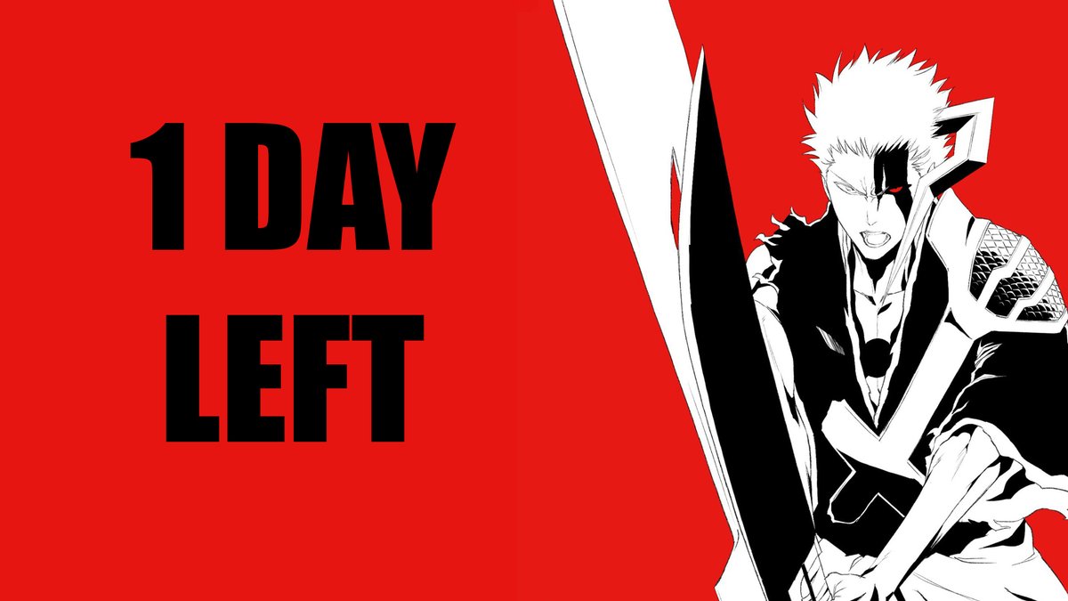 CountdownBleach's tweet photo. WE ARE JUST ONE DAY AWAY FROM THE FINALE OF BLEACH TYBW ANIME.

#BLEACH #TYBW #THECALAMITY #BLEACHEPISODE416 #THEFINALE #BLEACH_anime #BLEACHTYBW #BLEACH2026 #ICHIGO #ORIHIME #RUKIA #RENJI #KAZUI #ICHIKA https://t.co/JfUr1vfPPb