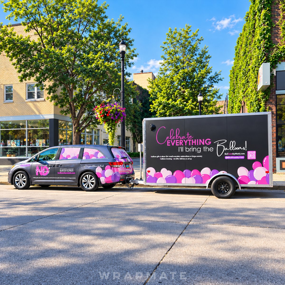 wrapmate's tweet photo. “Hands down the best way to advertise.” Okay Misti, we’re blushing. 🎈
Balloons by Misti now has a matching van + trailer, and apparently the compliments are rolling in.
Huge thanks to our Wrapmate Pros at Boss Signs & Graphics for the clean install.
#Wrapmate #GrandForks https://t.co/AvLKFdmYBn