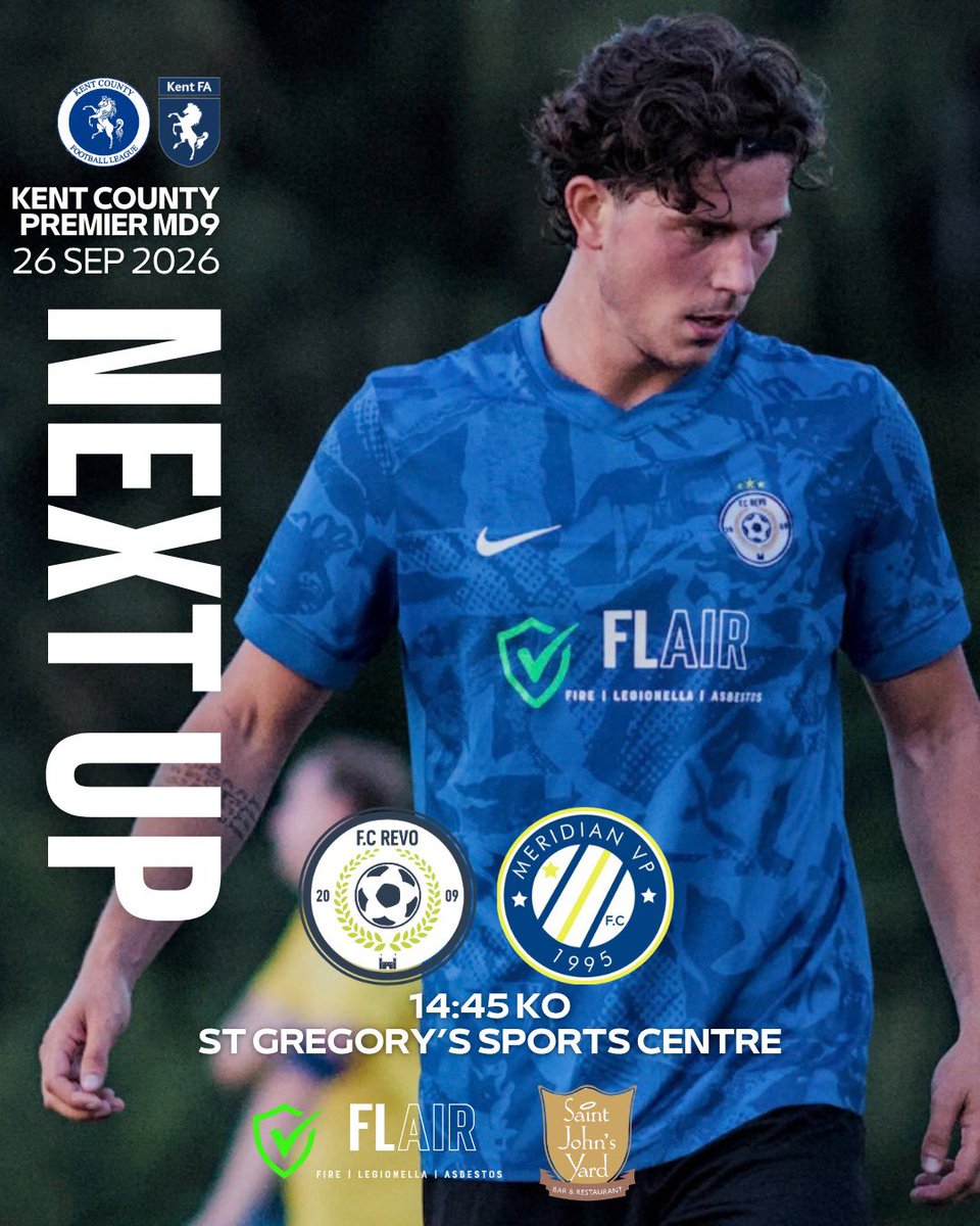 _FCRevo's tweet photo. 𝗖𝗢𝗠𝗜𝗡𝗚 𝗦𝗢𝗢𝗡

September’s final assignment. 📝 

Back at home tomorrow afternoon and looking to return to winning ways, when we host @MeridianFC 

All support welcome, see you there!! 

#UTR #COYR https://t.co/rRxGlYgoTL