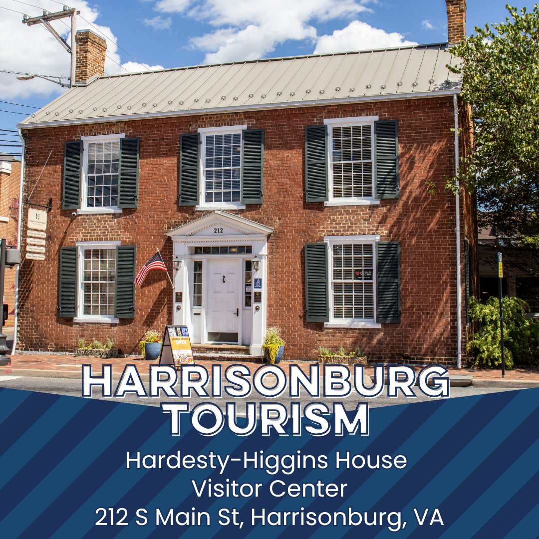 HarrisonburgVA's tweet photo. It’s World Tourism Day and our Tourism Department has so many great resources for area attractions, events, amenities and more! The Harrisonburg Tourism office can be found at the Hardesty-Higgins Visitor Center at 212 S Main St. https://t.co/Gafy2uaQv0