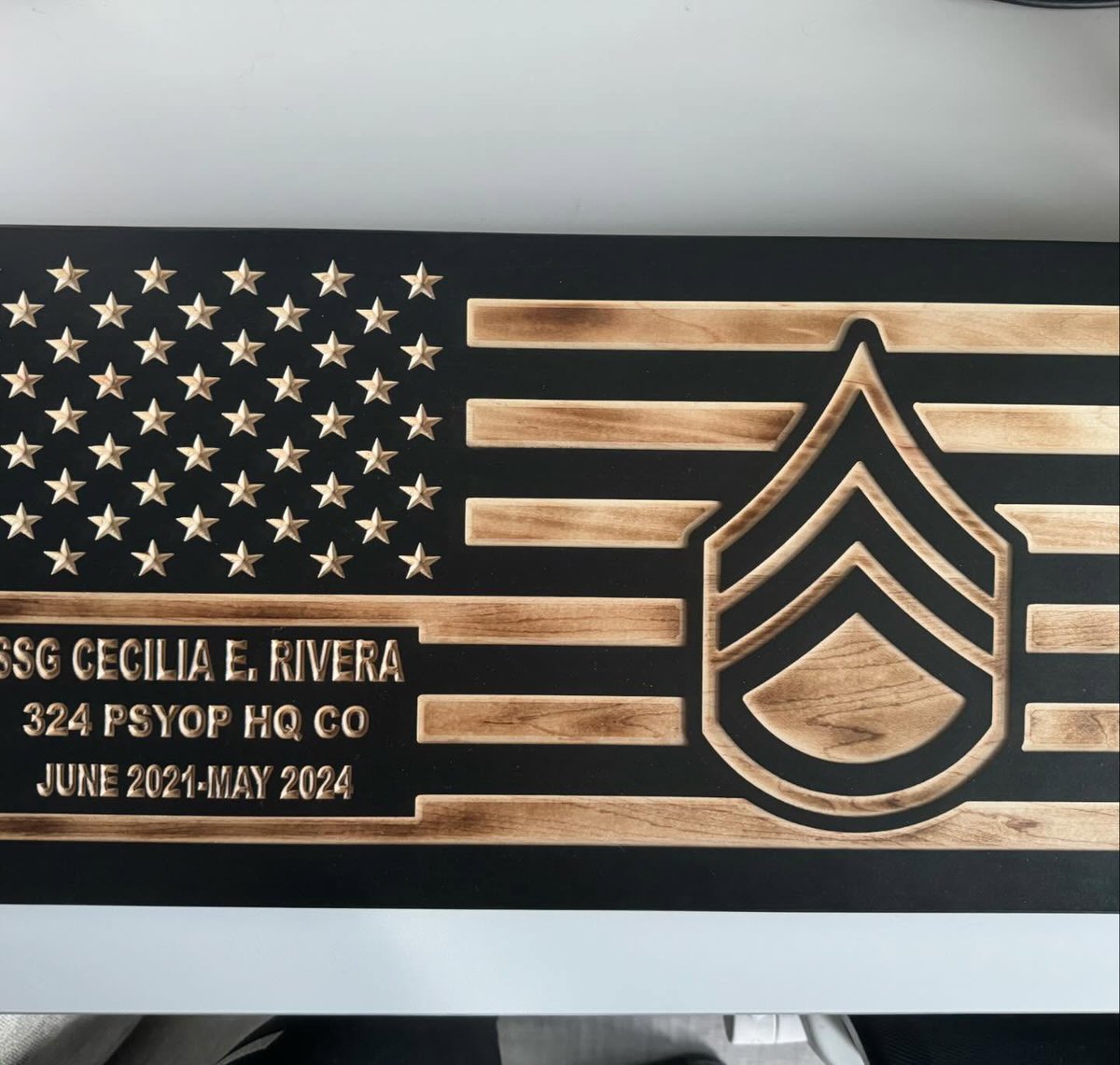 murilomadeira20's tweet photo. To the best Soldier in the U. S. Army: Thank you for this incredible gift. I’m honored to have been your leader and even more honored to call you my bestie. Love you! The best unit I’ve served with. Cheers to new beginnings and my final enlisted https://t.co/tJEYUxkGz8