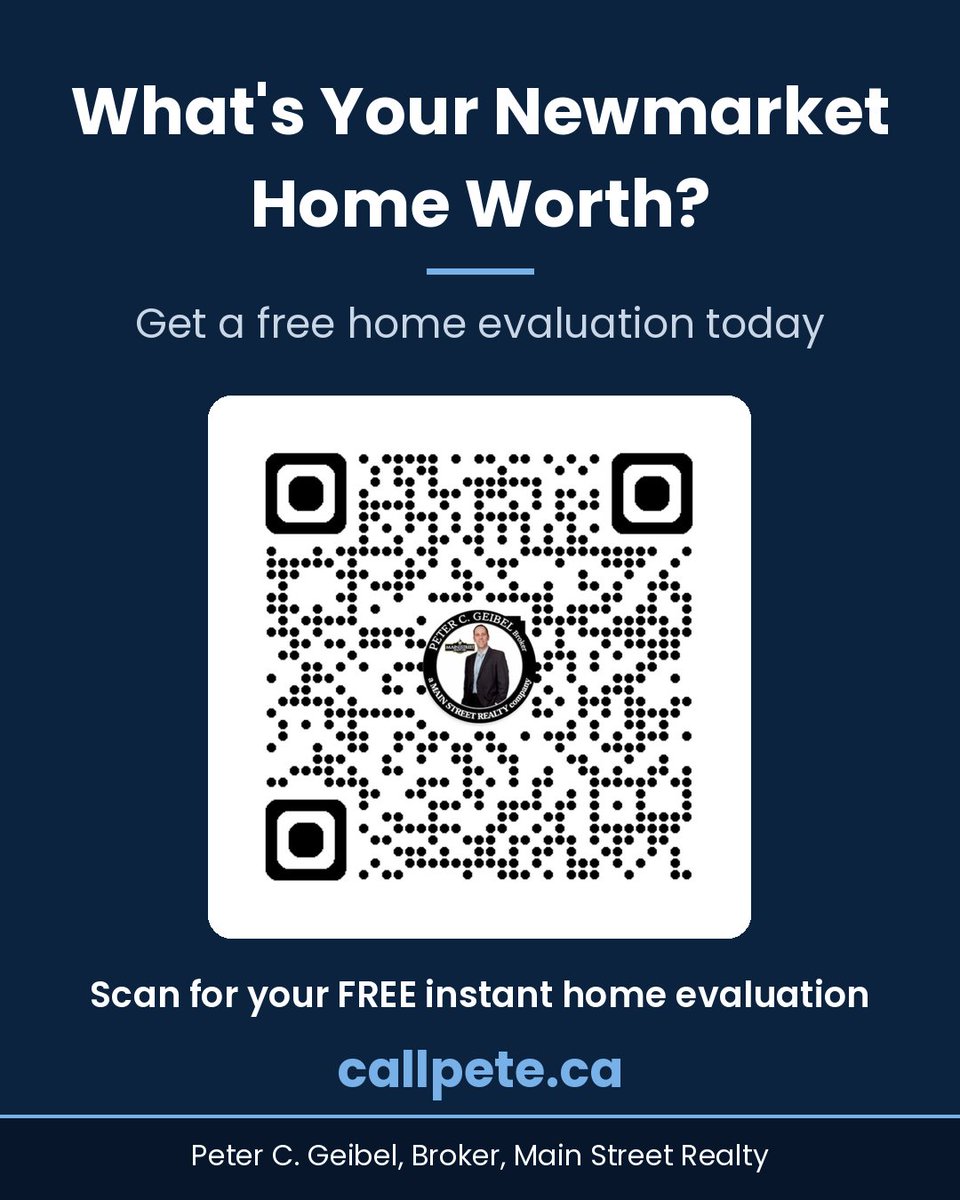 RealEstate_Pete's tweet photo. Newmarket, Aug 2026: 83 sales, avg price $1,048,321. Homes sold at 99% of list in 30 days (York Region &amp; GTA: 97%, 35 days). Benchmark $989,300, down 6.85% y/y.
Source: TRREB Market Watch
Free home evaluation: https://t.co/zxQAxCTkEu
Peter C. Geibel, Broker, Main Street Realty https://t.co/QwwKsHZglm