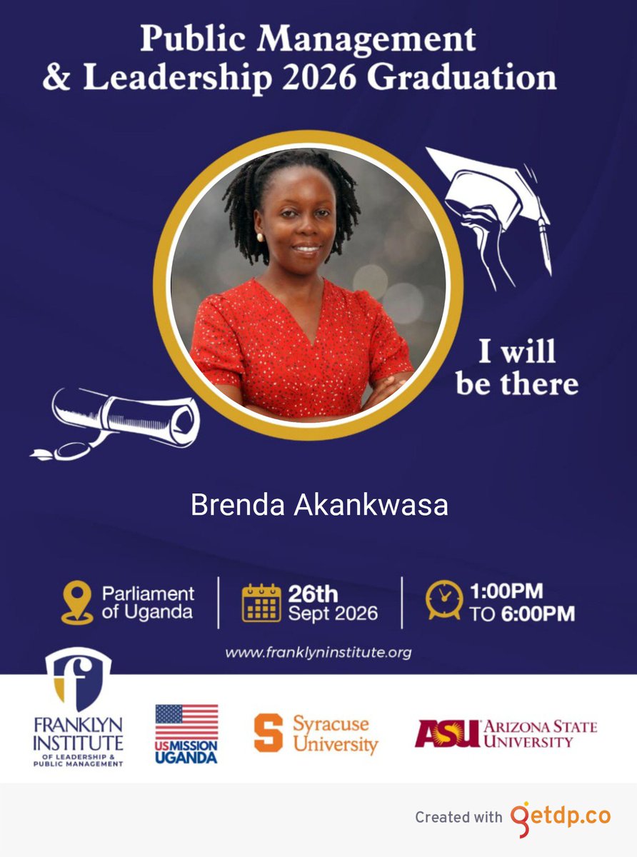brekankwasa's tweet photo. I am excited to be graduating with the #PML2026 cohort of @FranklynInst . It has been a privilege to be part of this amazing journey of growth and transformation. Tomorrow we celebrate!
@FranklynInst
@triumph_uganda
#Leadership
#PublicManagement https://t.co/zYafxCyG7E