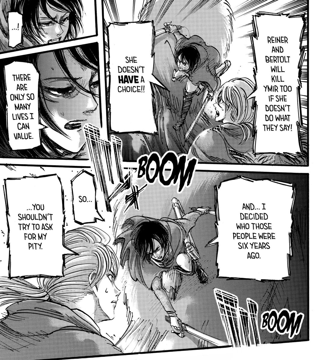 mikasaarchive's tweet photo. my all time favourite mikasa moment https://t.co/U9XkePzMfJ