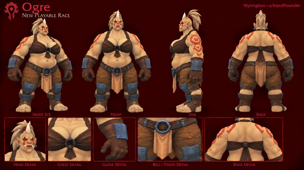 Aedrareforged's tweet photo. We could have ogres in wow Forever.
Design by Inputflounder https://t.co/nS9fzevtVn