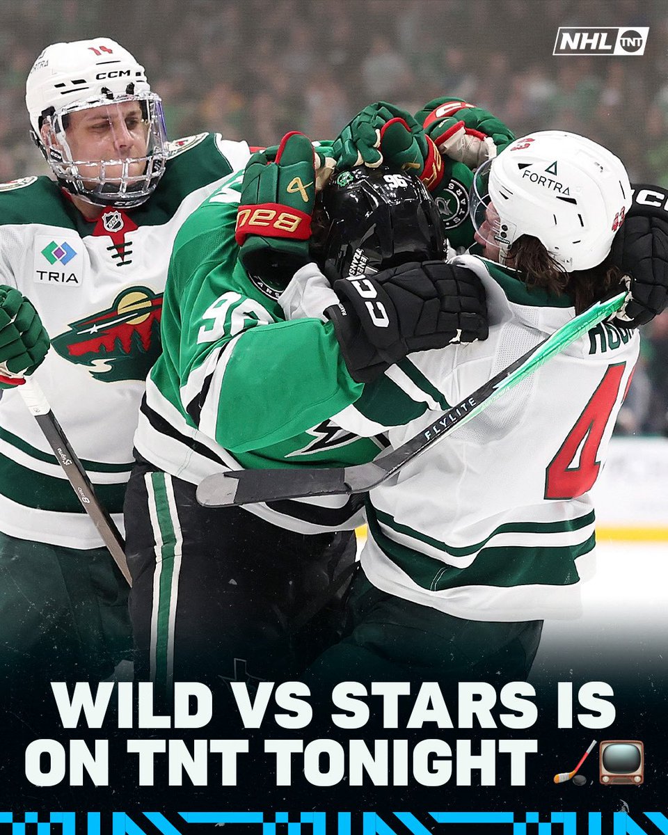 NHL_On_TNT's tweet photo. The NHL (preseason) is on TNT tonight 👀

Wild vs Stars a 2026 1st round rematch 🔥🔥🔥 https://t.co/795yoNmDYv