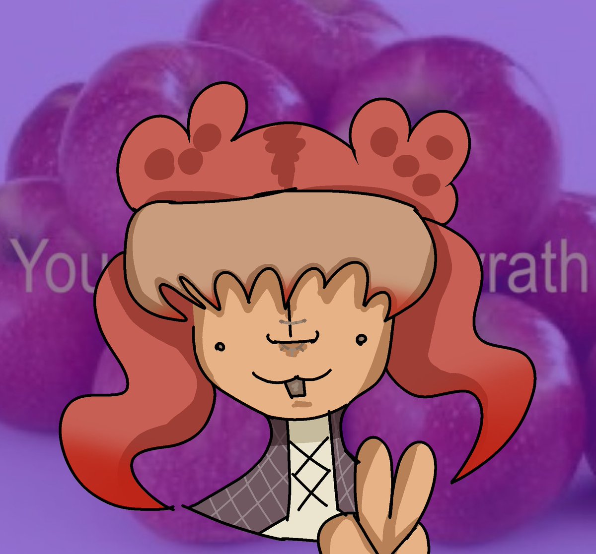 Spac_3_Cad_3_t's tweet photo. Enku :) shes only 3 apples tall ❤️‍🩹 #art #OC #ocart https://t.co/c7KK3gRAaz