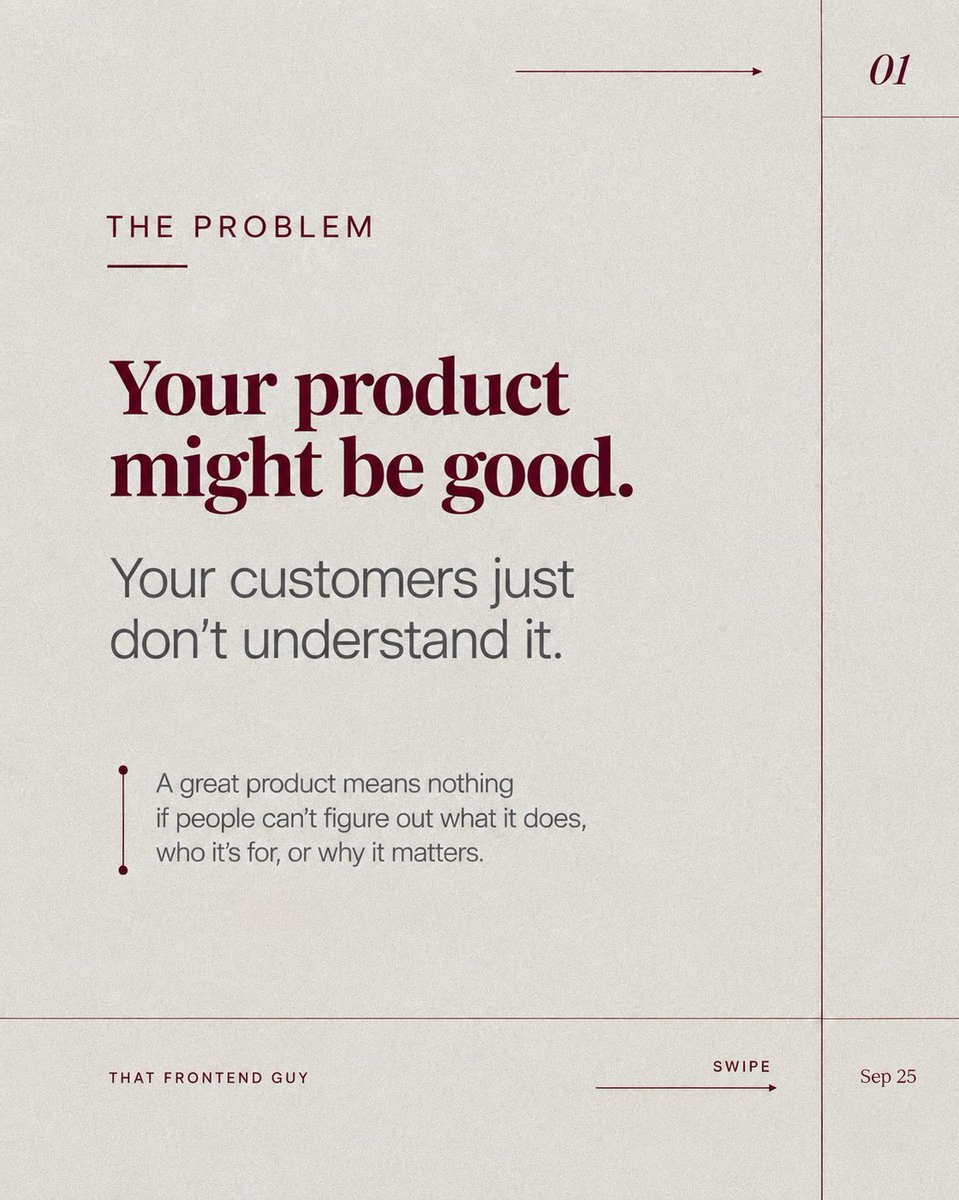 Celestial_Beinq's tweet photo. Your product can be great and still be misunderstood. People don’t buy features they don’t understand. They buy clear outcomes and simple experiences.

If customers need a tutorial to understand what you do, the problem may not be visibility. It may be clarity. 

#Make it clear https://t.co/dJguhY6zn3