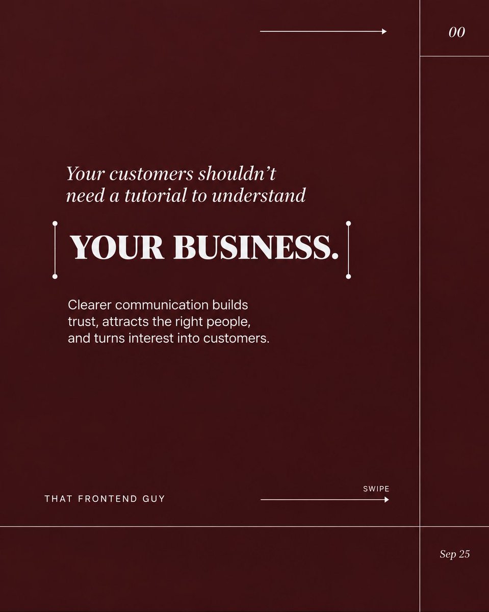 Celestial_Beinq's tweet photo. Your product can be great and still be misunderstood. People don’t buy features they don’t understand. They buy clear outcomes and simple experiences.

If customers need a tutorial to understand what you do, the problem may not be visibility. It may be clarity. 

#Make it clear https://t.co/dJguhY6zn3
