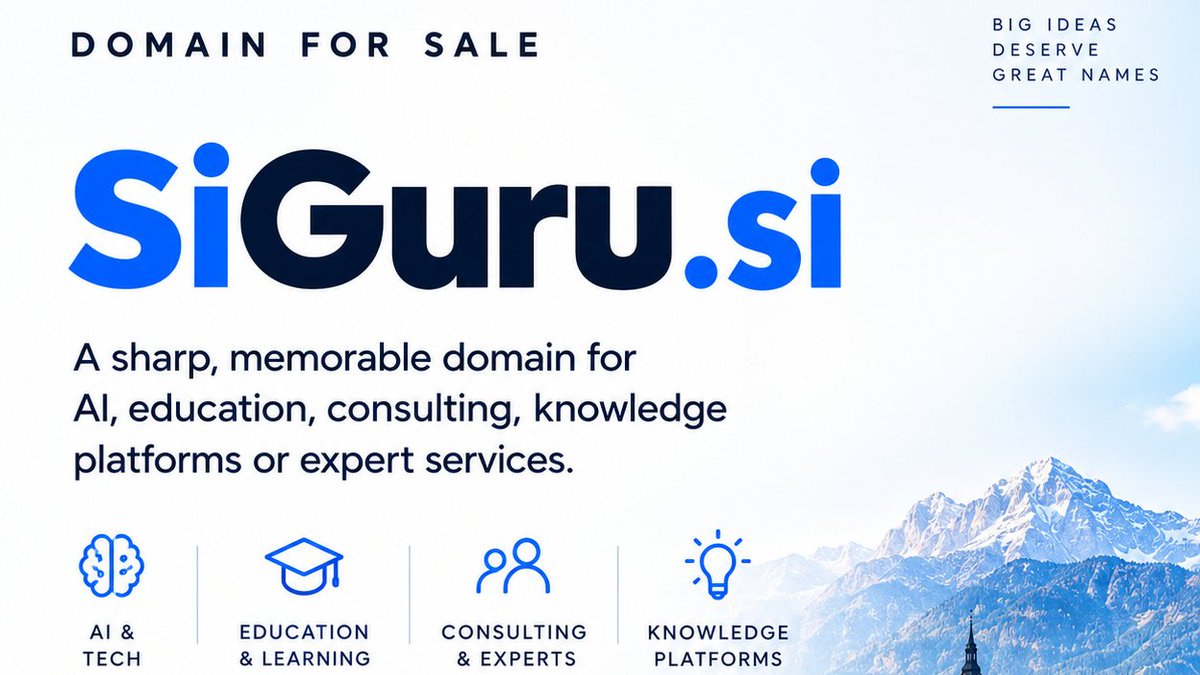 AbdYougil's tweet photo. https://t.co/Hn4JOVsp5x is Available now @spaceship

Brandable domain for AI advisory, tech consulting, signal intelligence, or smart SaaS platforms.

#DomainForSale #DomainNames #si #Superintelligence #intelligence #Super https://t.co/OfbS6Io1v1