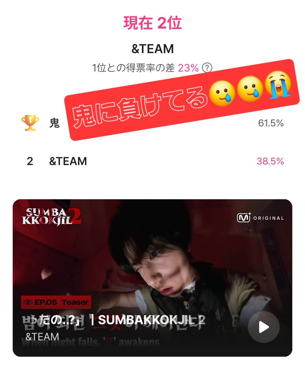 AyaaaFiat's tweet photo. そういうことか‼️👀✨
やっと理解した😇スミマセン(´□`; 三)
✅Mnet Plusアプリの出席🅿️をさかのぼって取得してとりあえず全部入れてきた🗳️!!!
💬あんな怖い思いさせて(怖くて🥲観られてない)負けるの誰得問題🫠💧
観るよ、観るけど勝って😭😭😭
#andTEAM #LUNE #SUMBAKKOKJIL #MnetPlus_Origina https://t.co/qzquz24szp