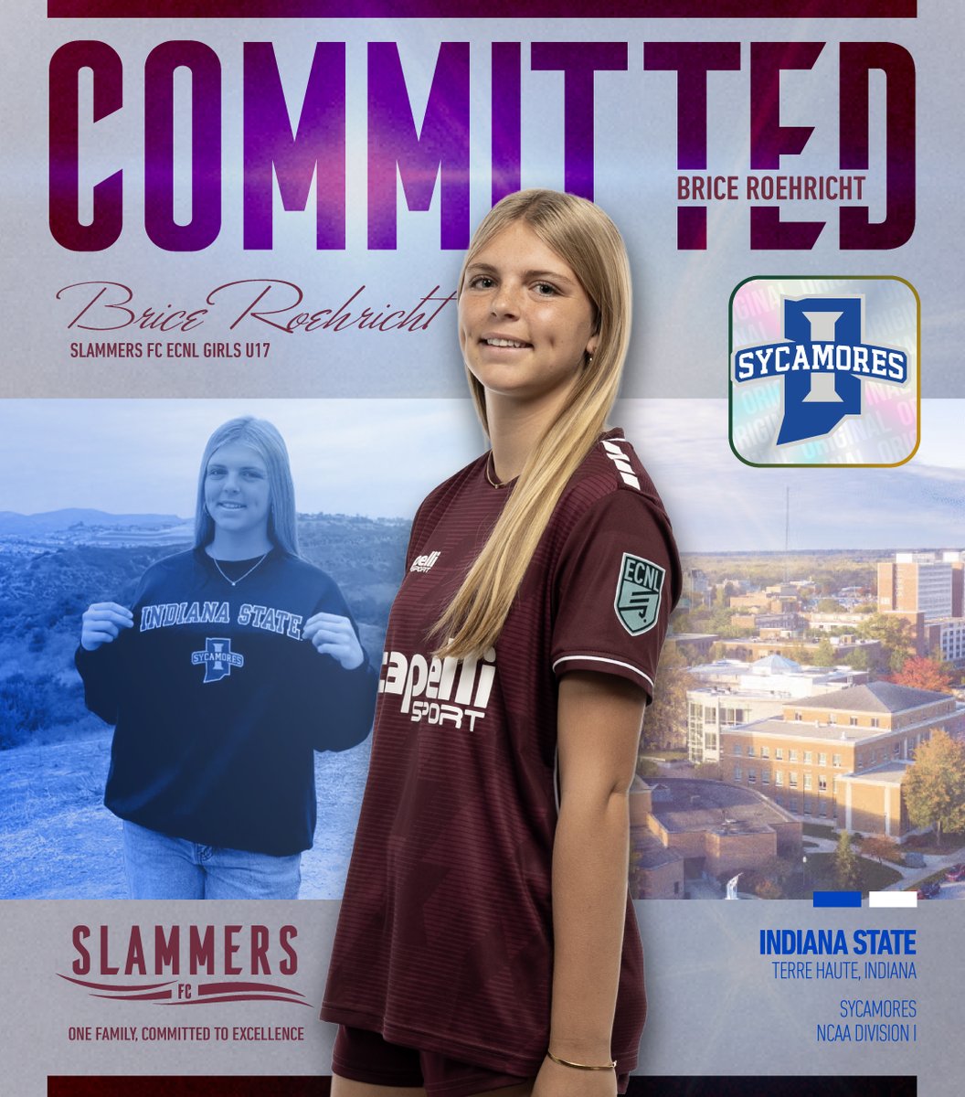 slammersfc's tweet photo. COMMIT! 🎓⚽ Congratulations to Brice Roehricht from our Slammers FC ECNL Girls U17 team, who has committed to Indiana State. We are proud of you!!
#slammersfc #slamfam #sfccommits #gosycamores https://t.co/W0RC4bBX2d