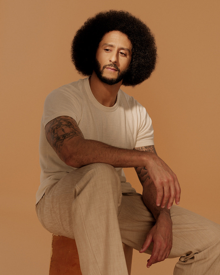 Kaepernick7's tweet photo. Grateful to be featured on the cover of The Guardian Saturday. I enjoyed sitting down with them to talk about my memoir, THE PERILOUS FIGHT, now a #1 New York Times Best Seller.

🔁 The Guardian Saturday Ten years ago, the San Francisco 49ers quarterback Colin Kaepernick refused to stand for the national anthem. He was accused of disrespecting the flag, the game, and America. In tomorrow's @gdnsaturday, Kaepernick talks about being 'blackballed' for taking the knee, the civil rights movement, and why he still trains in case he gets to play again.