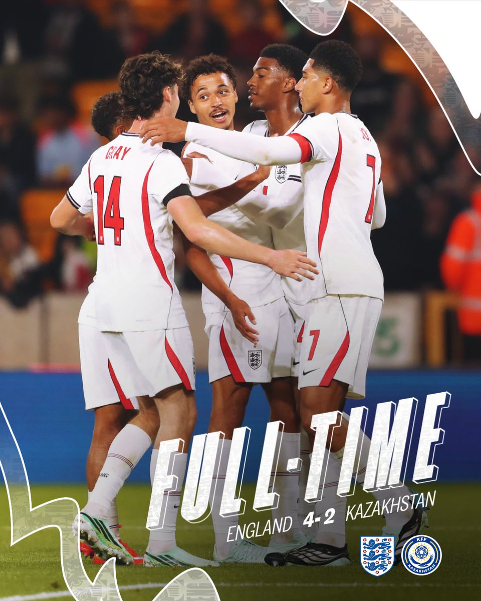 England's tweet photo. Victory in Wolverhampton for our U21 #ThreeLions 🦁 https://t.co/2qLCWZpqBm