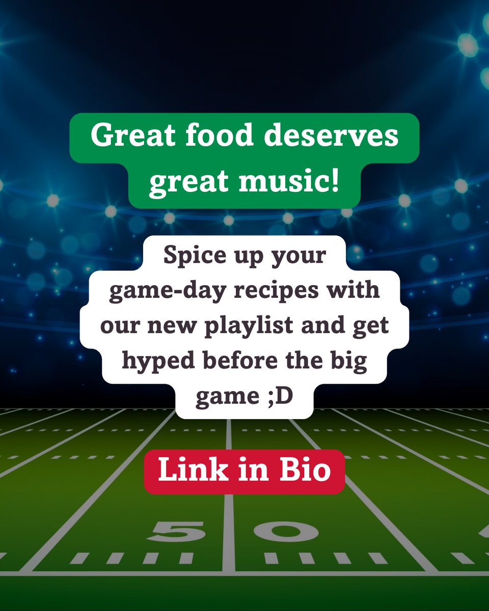 LegiaoSANDRO's tweet photo. Turn up the flavor and the volume. Our Big Game Bangers playlist is here to fuel your recipes, fiesta, and game-day vibes. Get ideas for a winning table. https://t.co/EqVdWNUlLT