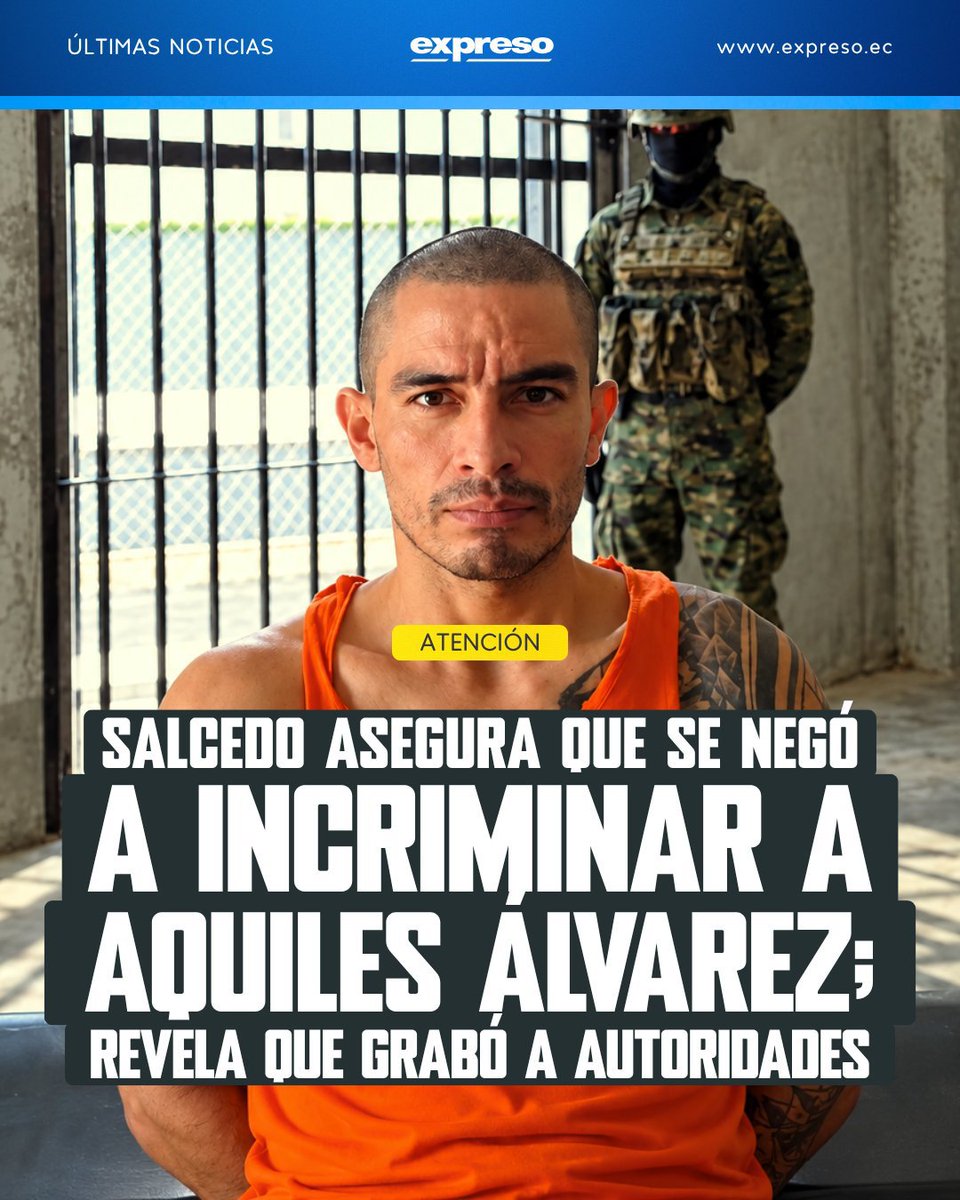 Diegooficial239's tweet photo. 🚨 Daniel Salcedo ahora está asustado que le puedan hacer algo. 

Resulta que en la audiencia dijo que en el gobierno de Daniel Noboa lo estarían presionando para que incrimine a Aquiles Álvarez.

Ahora teme por su vida.......
El gobierno de Daniel Noboa es el más corrupto en la historia de Ecuador. 

Los morados dicen que solo lleva 2 añitos.