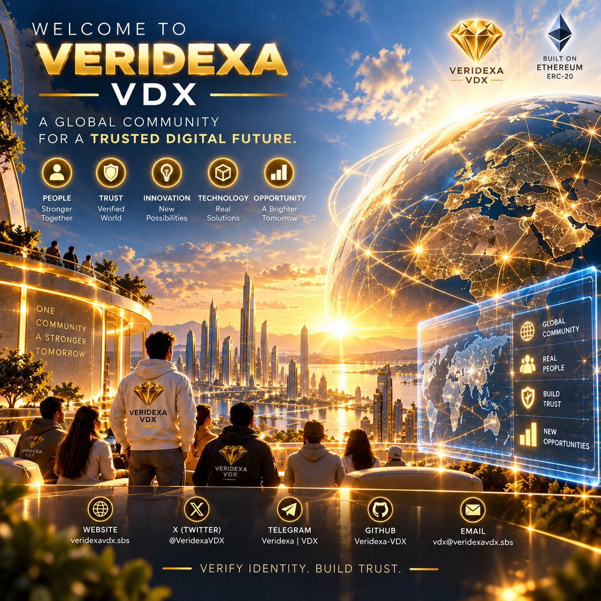 VeridexaVDX's tweet photo. 🚀 Welcome to Veridexa | VDX

نحن نبني مجتمعًا حول رؤية واحدة:

Verify Identity. Build Trust.

🌐 Website: https://t.co/1V9AZADmWO
𝕏 X: @VeridexaVDX
💬 Telegram: Veridexa | VDX
💻 GitHub: Veridexa-VDX
⛓️ Ethereum: ERC-20
🪙 Token: $VDX

انضم إلى رحلة بناء مستقبل رقمي موثوق. https://t.co/YIRTBFYl3Y