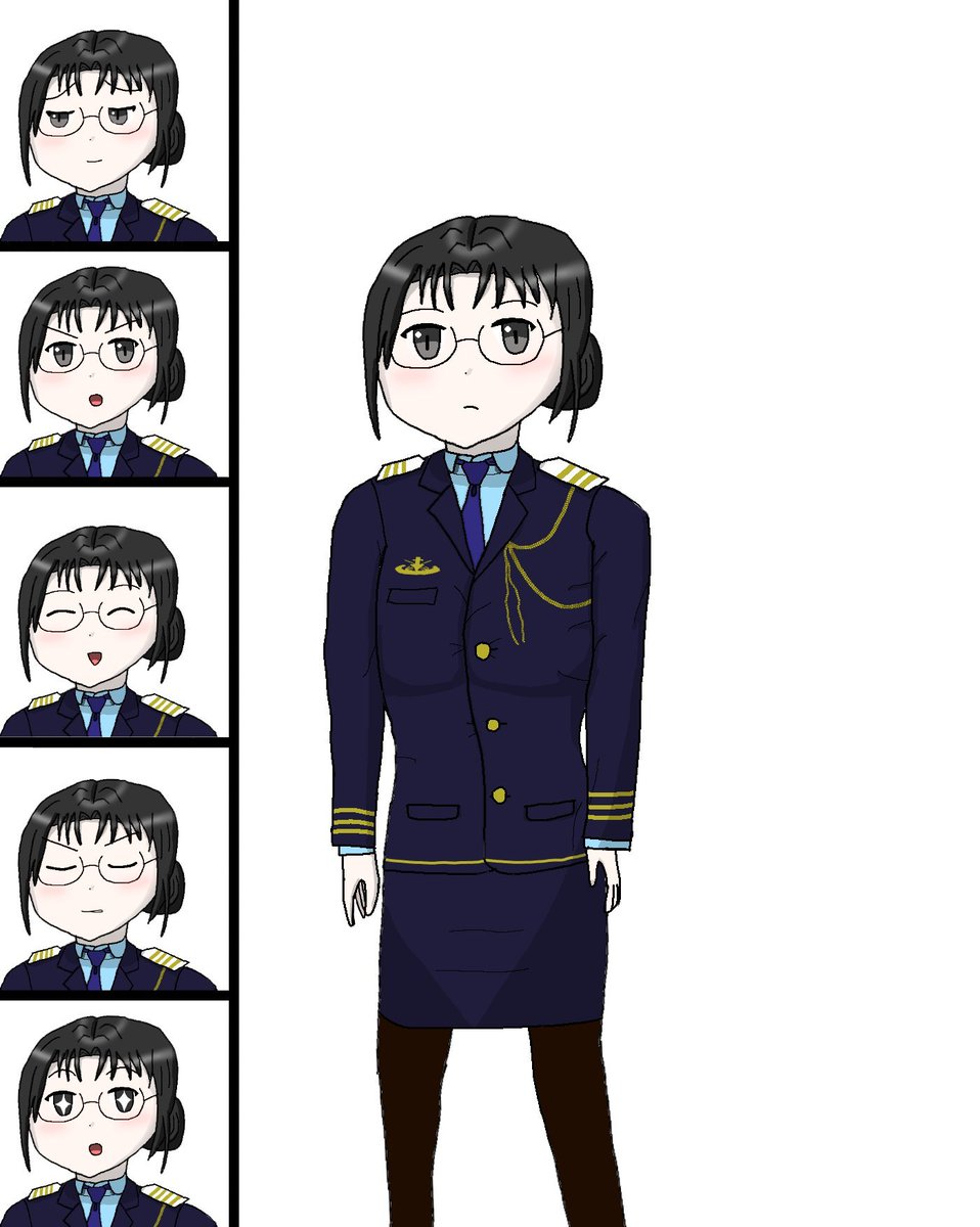 akisan_7z's tweet photo. 久しぶりに浮上です。
ここ最近はゲーム作りなどを行っています。これはチュートリアルなどをやらせようとしている「レネット・コール」さんの立ち絵と差分です。 https://t.co/mTlKICT40d