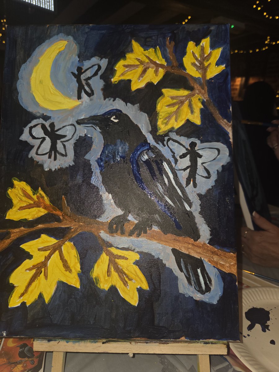 AuntyWitchie's tweet photo. Little bit of art #raven #fairies #artwork https://t.co/l3gVvyD0Q6