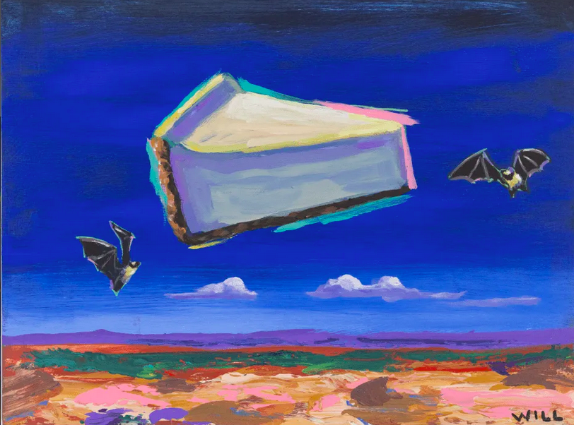 msabine900's tweet photo. #BatsInArt #PreciousBats #WillEskridge
Will Eskridge
THE CHEESCAKE HAS ARRIVED
Acrylic an wood panel https://t.co/5gjSvY36eK