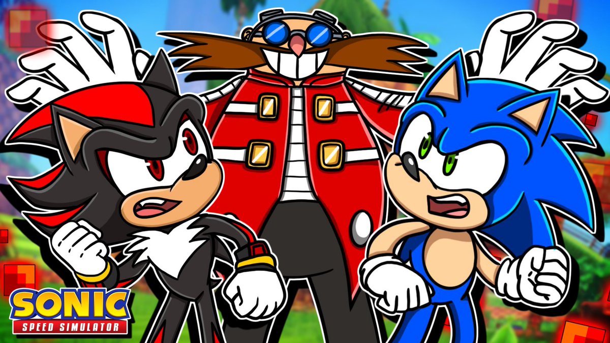 SonicAmySquadYT's tweet photo. 💥Sonic &amp; Shadow face Eggman's 
BOSS BATTLES in Sonic Speed Simulator!  🔵💨⚫️💨

(Video Link in Thread 🧵)

#sonicthehedgehogㅤㅤㅤ #Sonic https://t.co/2Jarrnvbdp