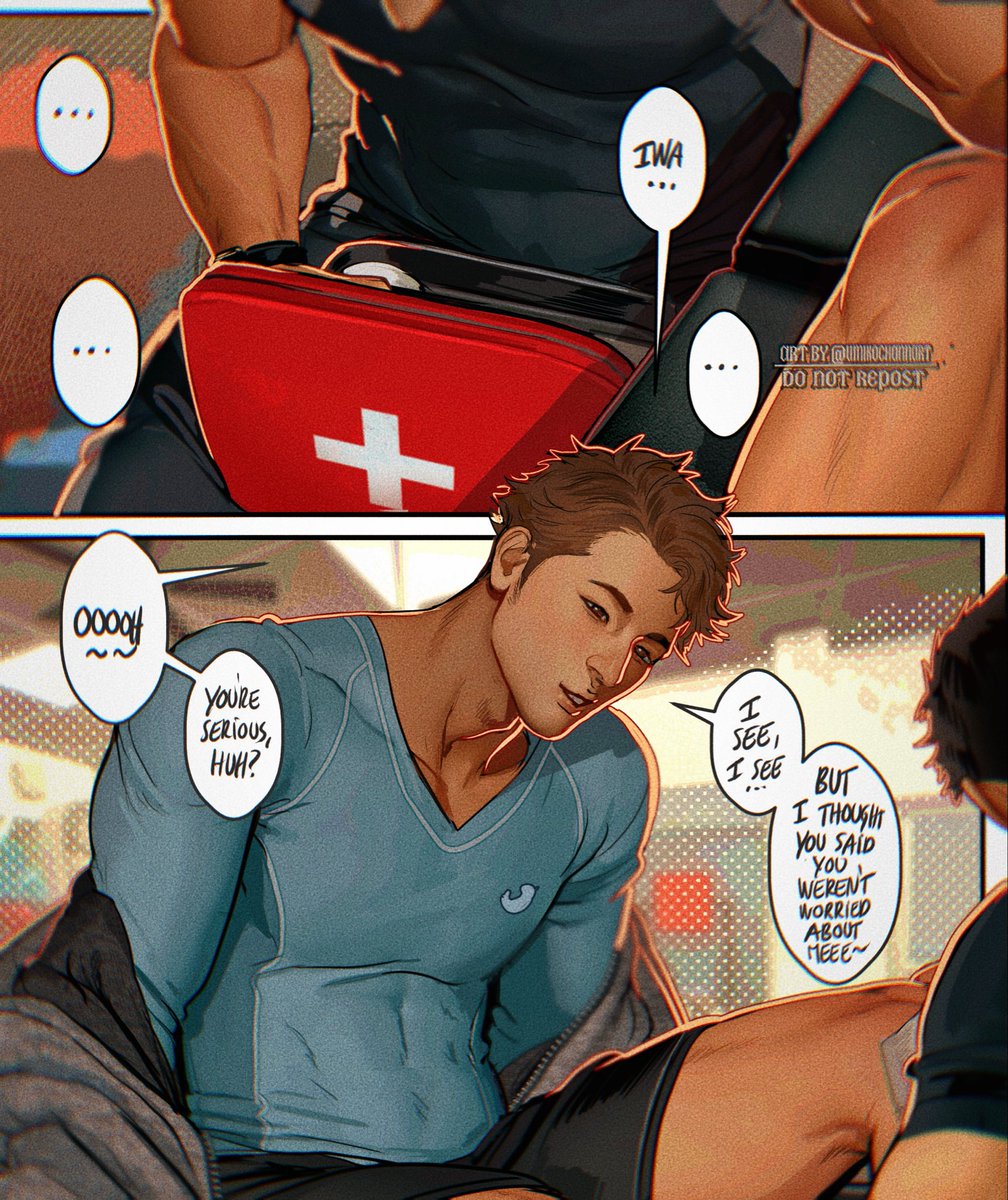 umikochannart's tweet photo. Little injuries 🤕 (posting the iwaoi here too for people who couldn’t access it on IG) https://t.co/Xgj7tcXJSo