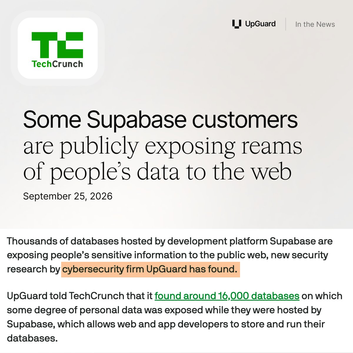UpGuard tweet picture