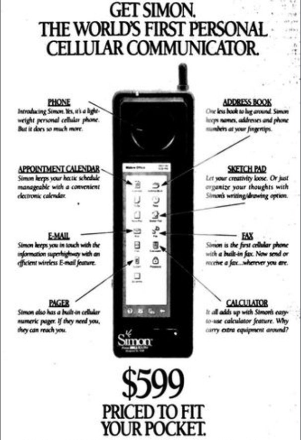 MKWrld1's tweet photo. The first smart phone.    IBM Simon (1994) https://t.co/5OXNbSPMGC
